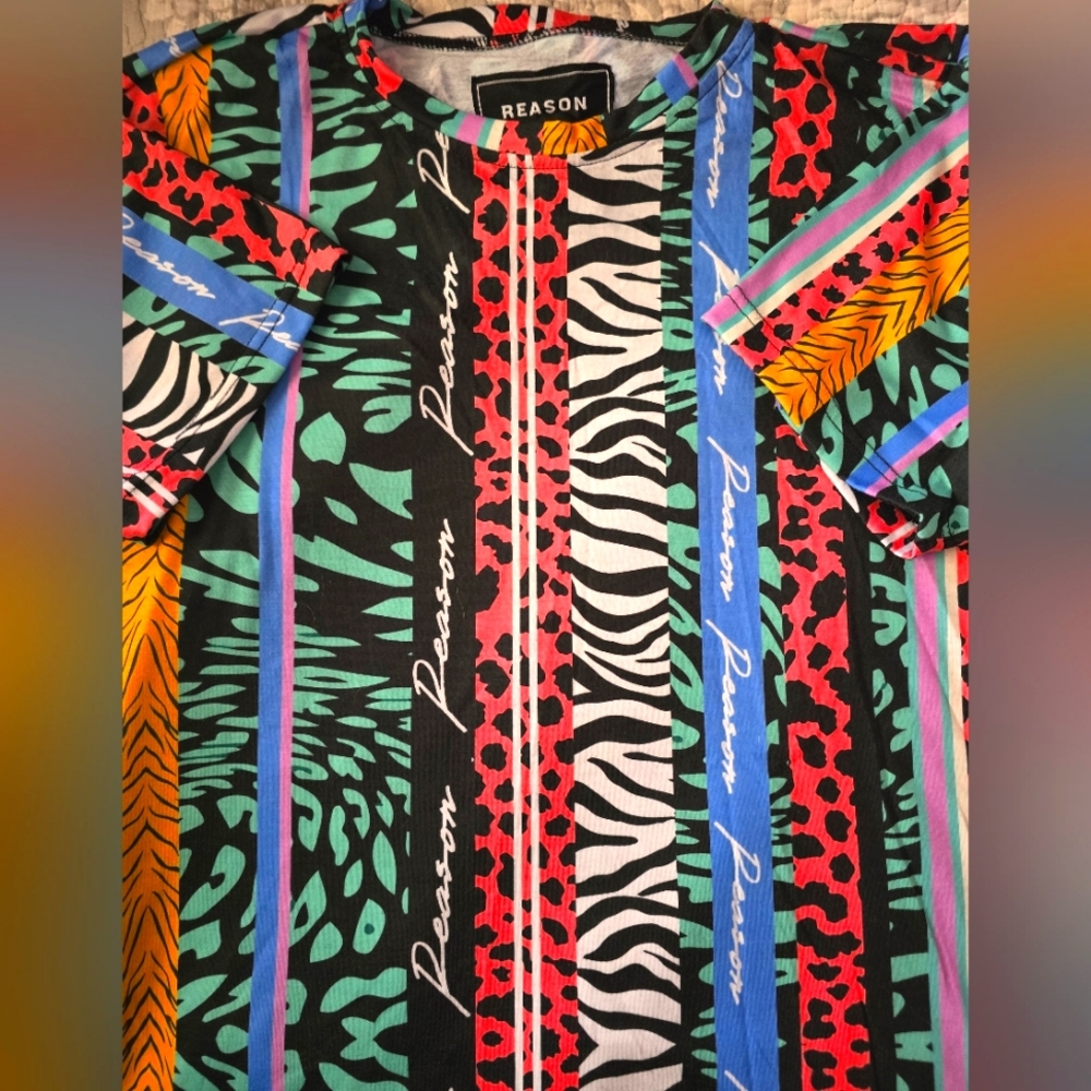 Reason Brand Clothing multicolored t-shirt, lightweight, men's L